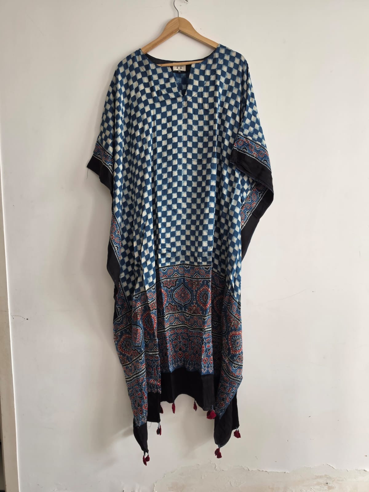 Ajrakh Kaftan in modal silk