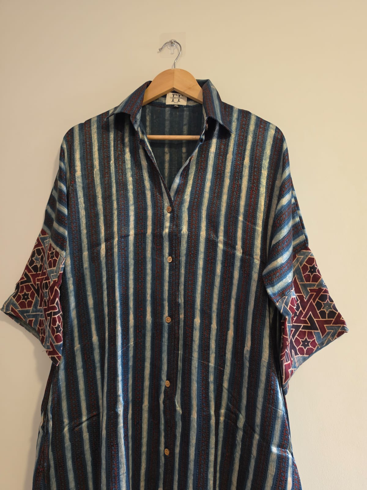 Ajrakh shirt dress