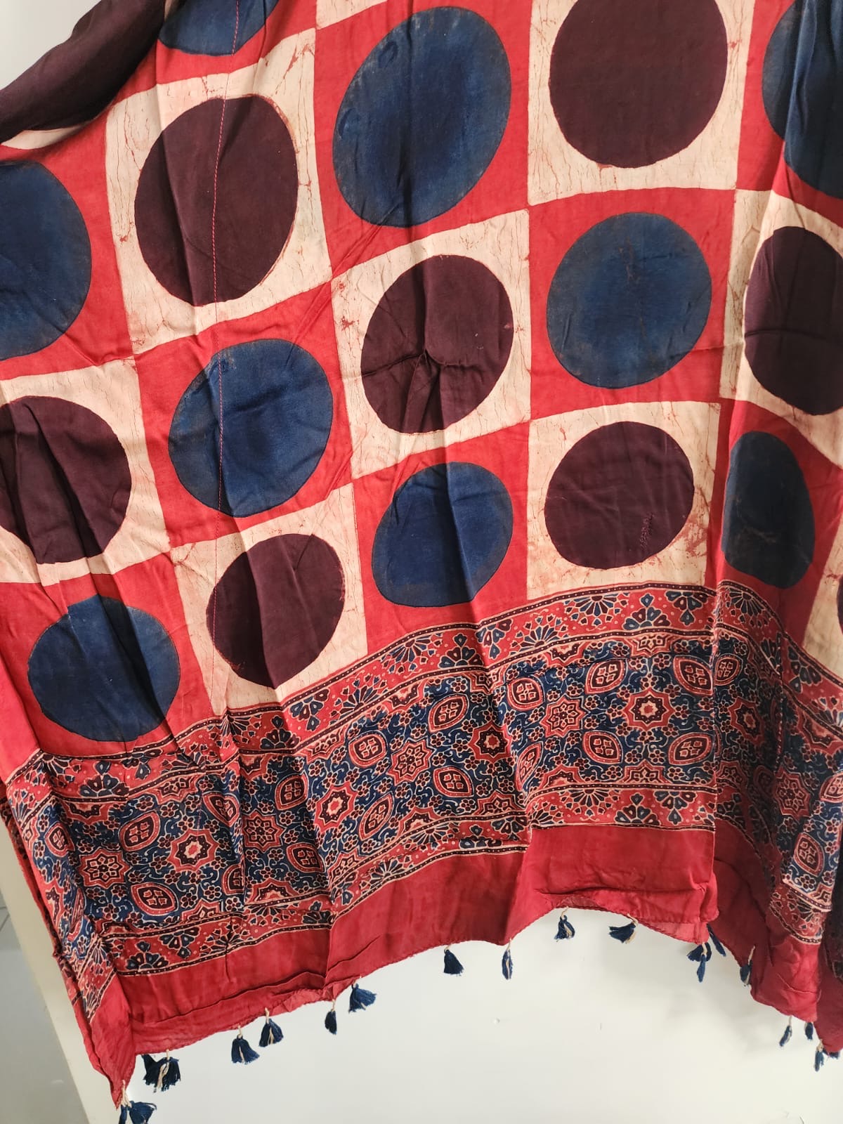 Ajrakh Kaftan in modal silk