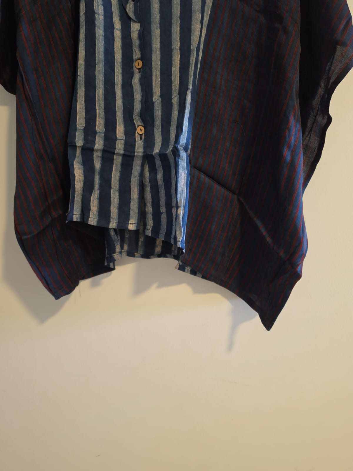 Ajrakh Kaftan shirt in modal silk