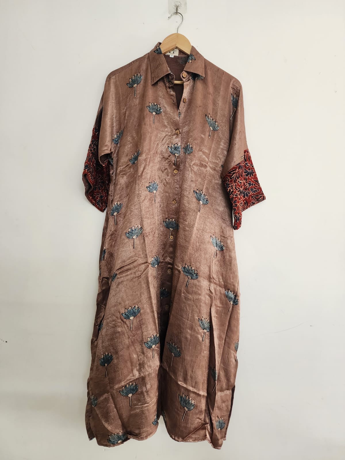 Ajrakh shirt dress