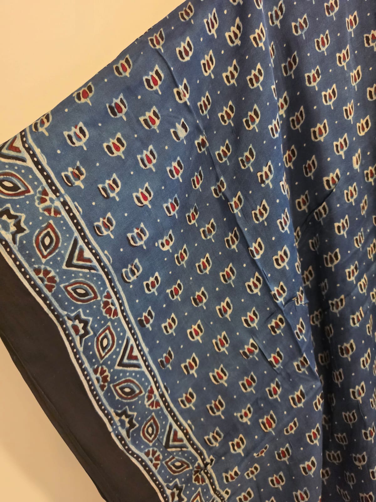 Ajrakh Kaftan in modal silk