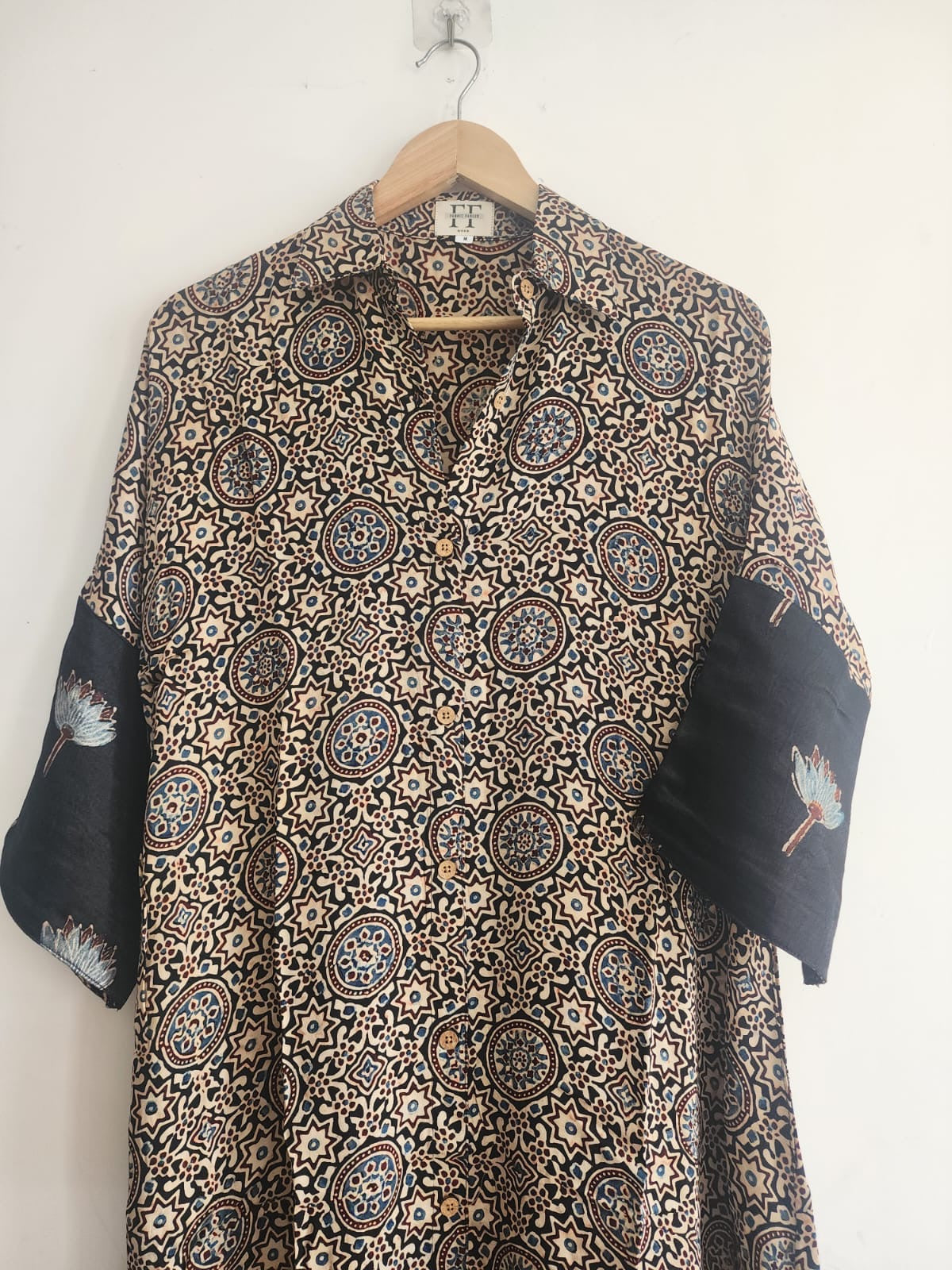Ajrakh shirt dress