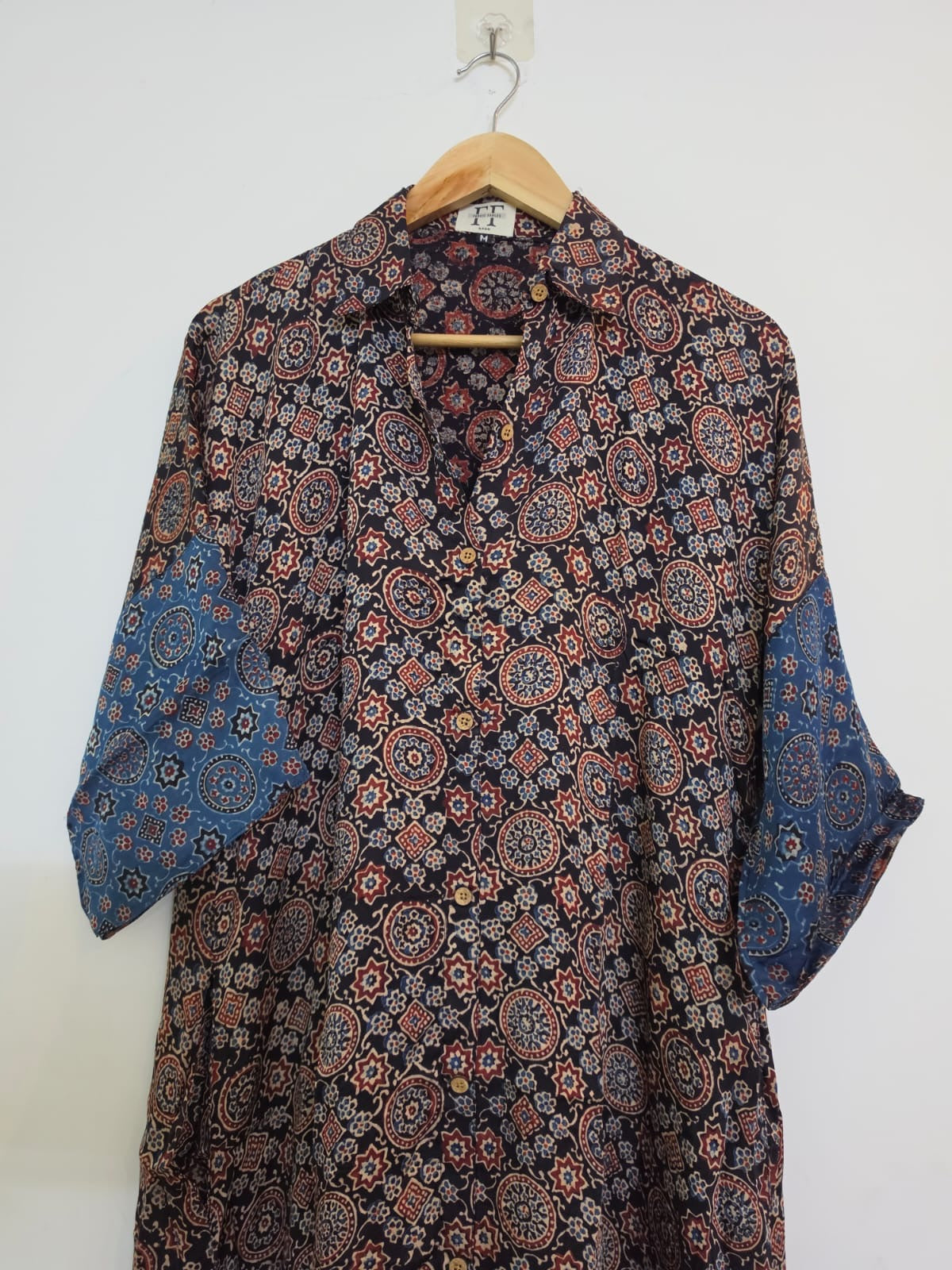 Ajrakh shirt dress