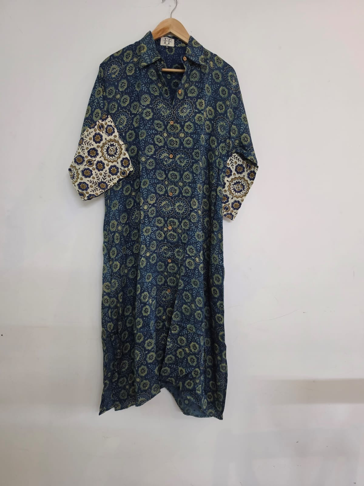 Ajrakh shirt dress