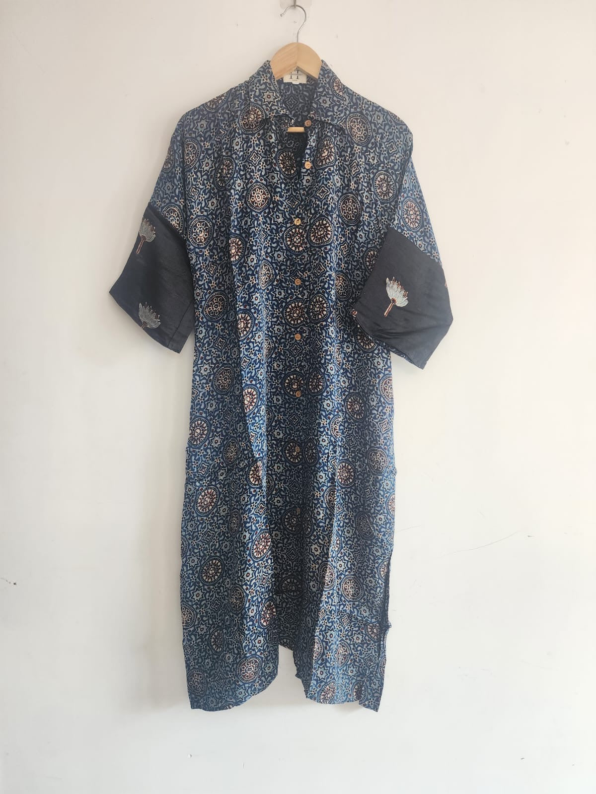 Ajrakh shirt dress