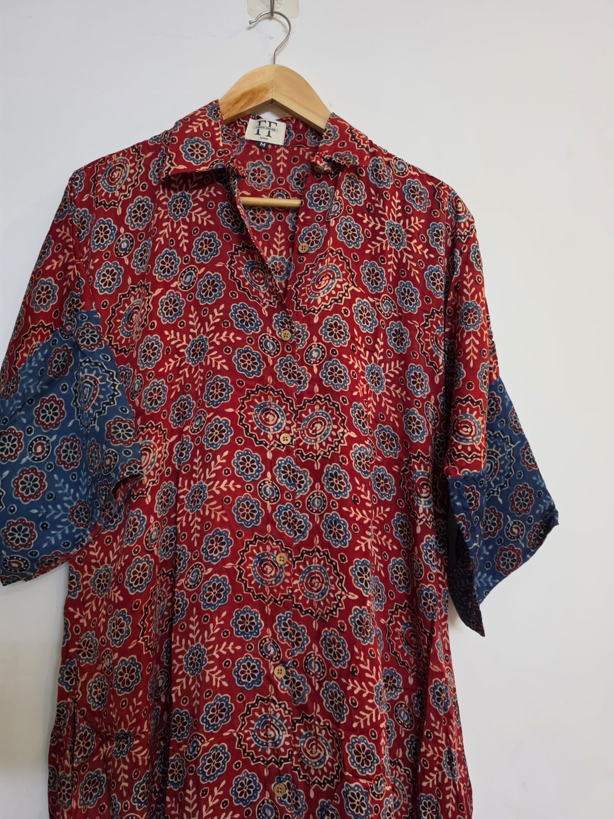 Ajrakh shirt dress