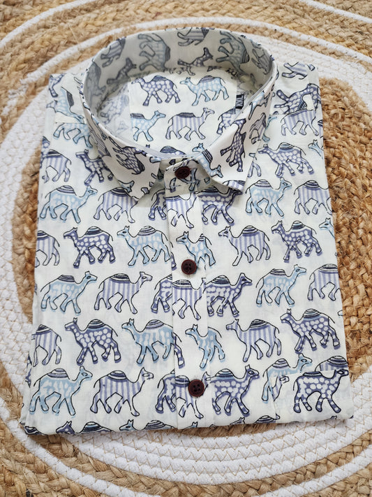 Cotton half sleeve shirt