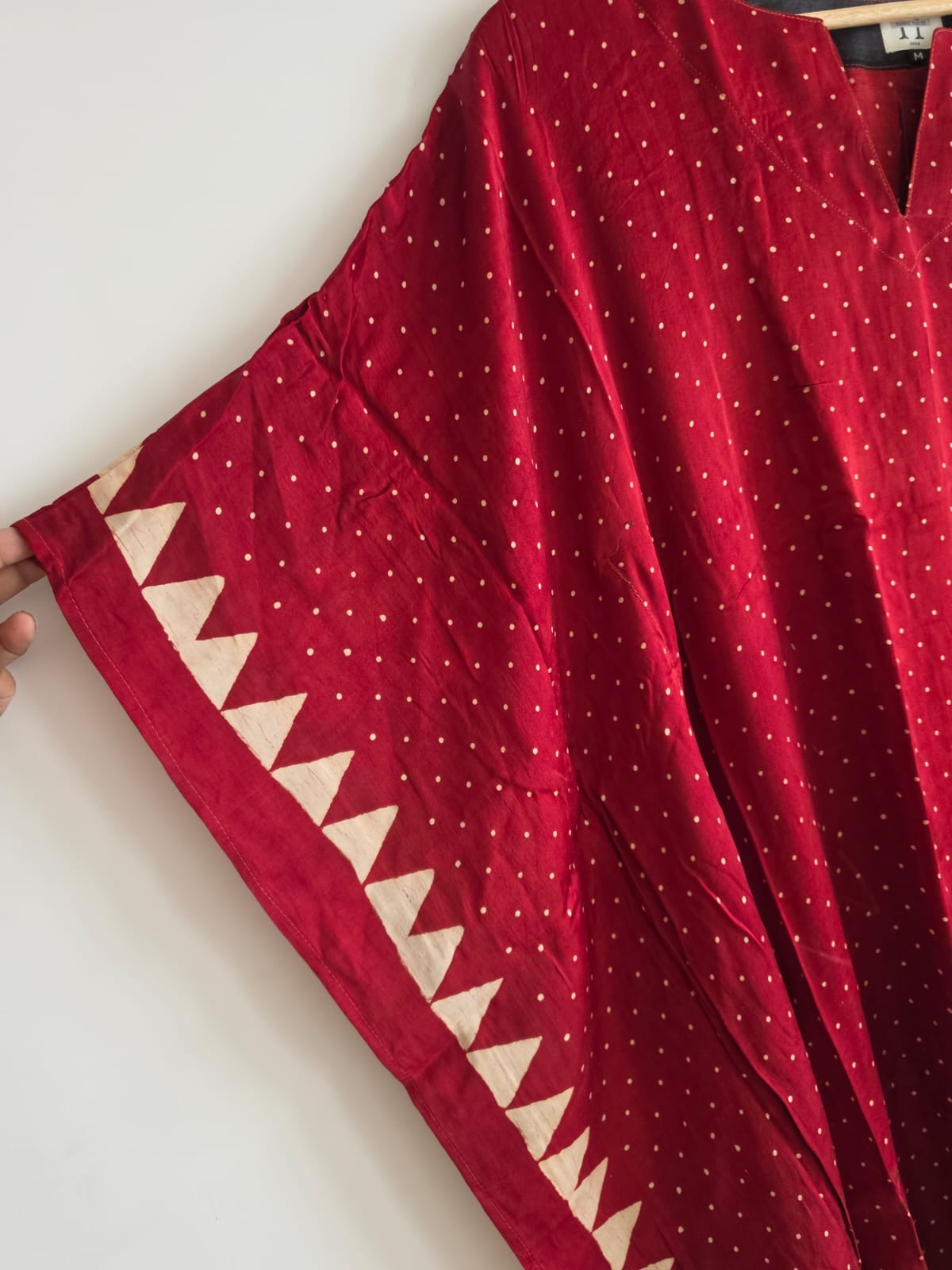 Ajrakh Kaftan in modal silk