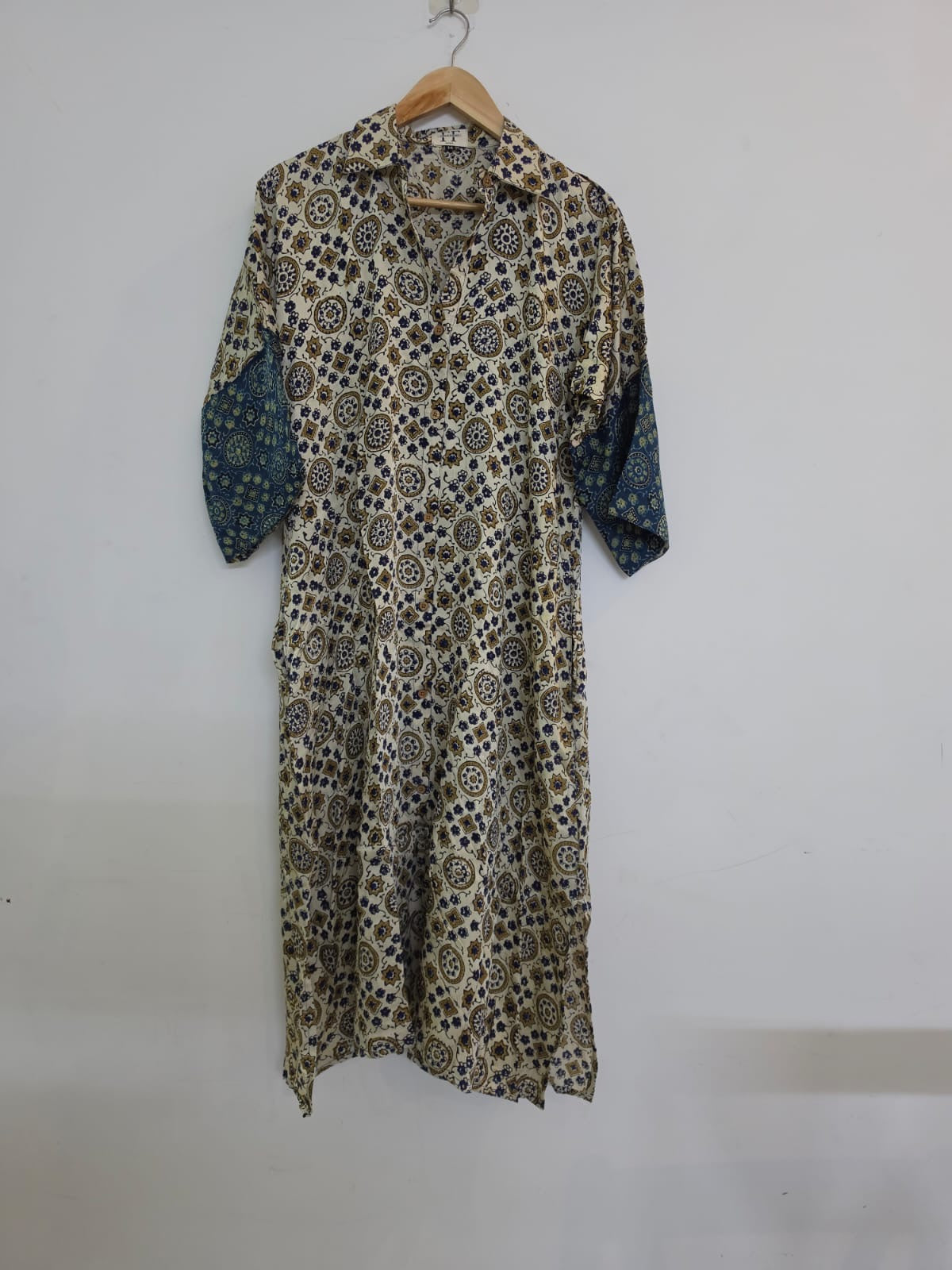 Ajrakh shirt dress