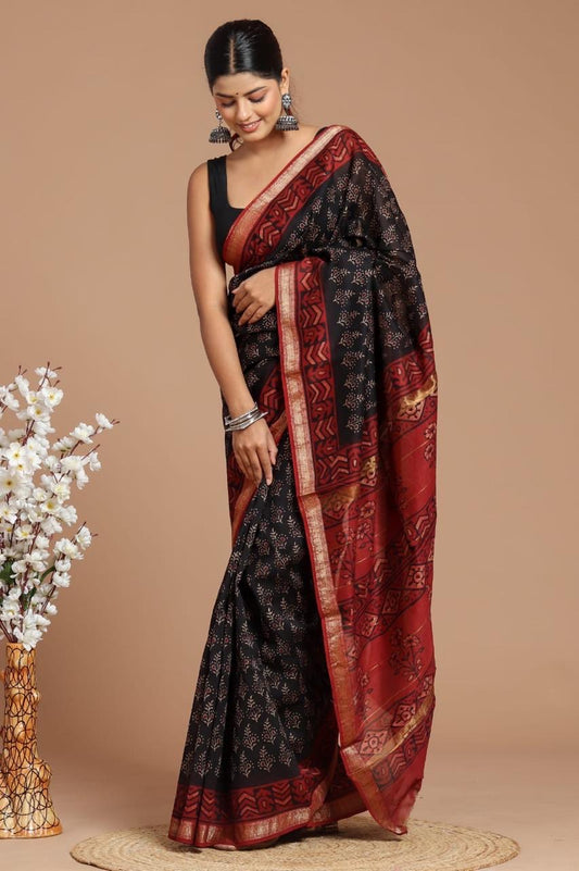 Maheshwari saree (Handblock)