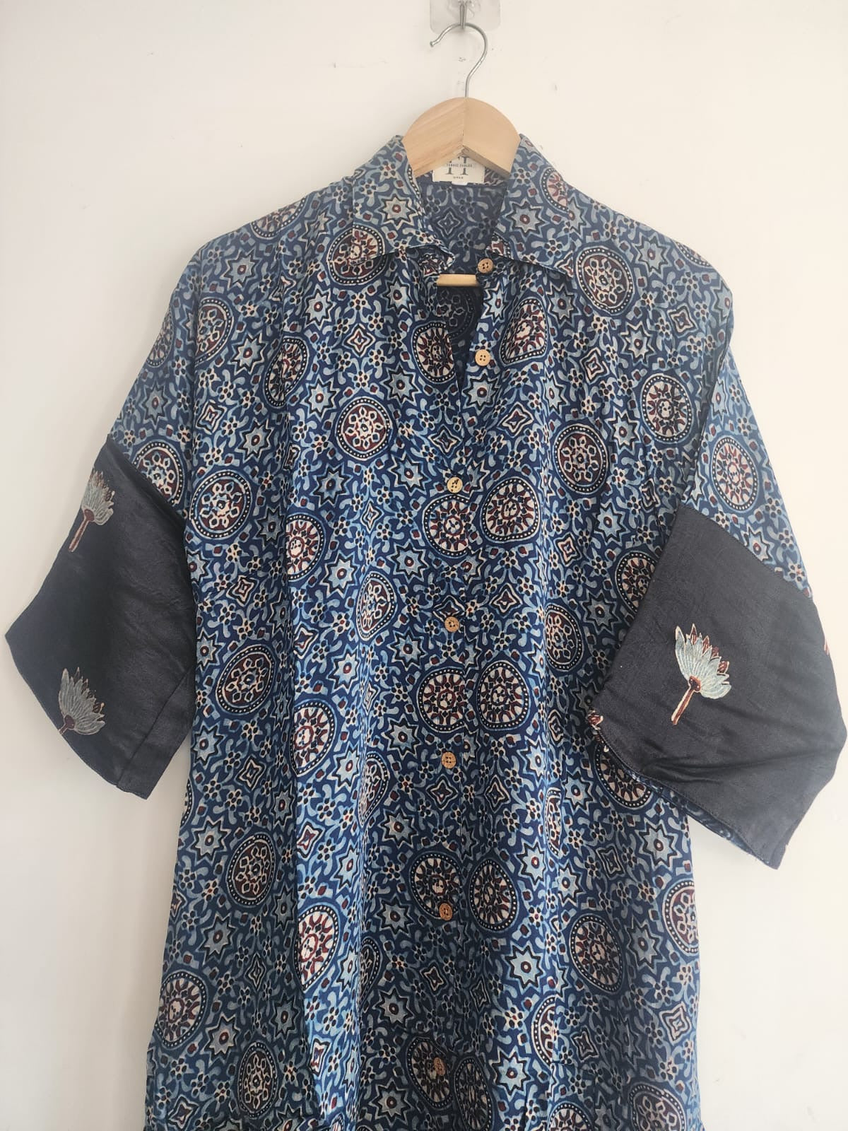 Ajrakh shirt dress