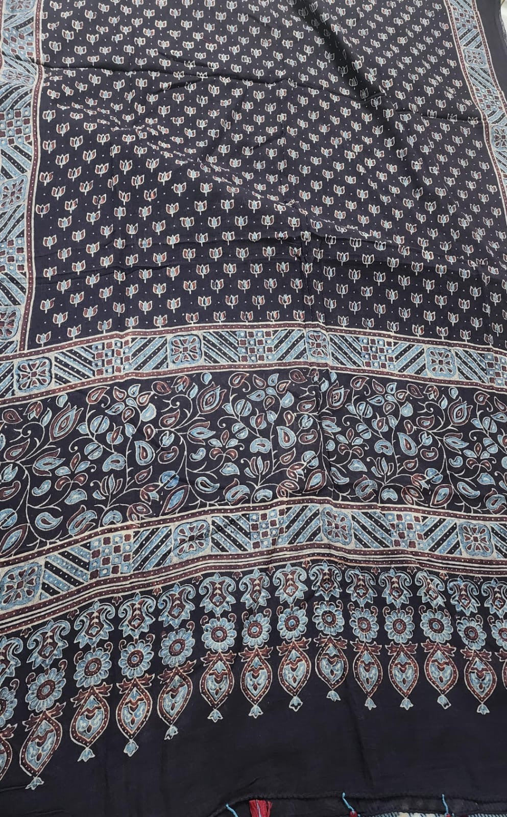 Ajrakh mul cotton dupatta
