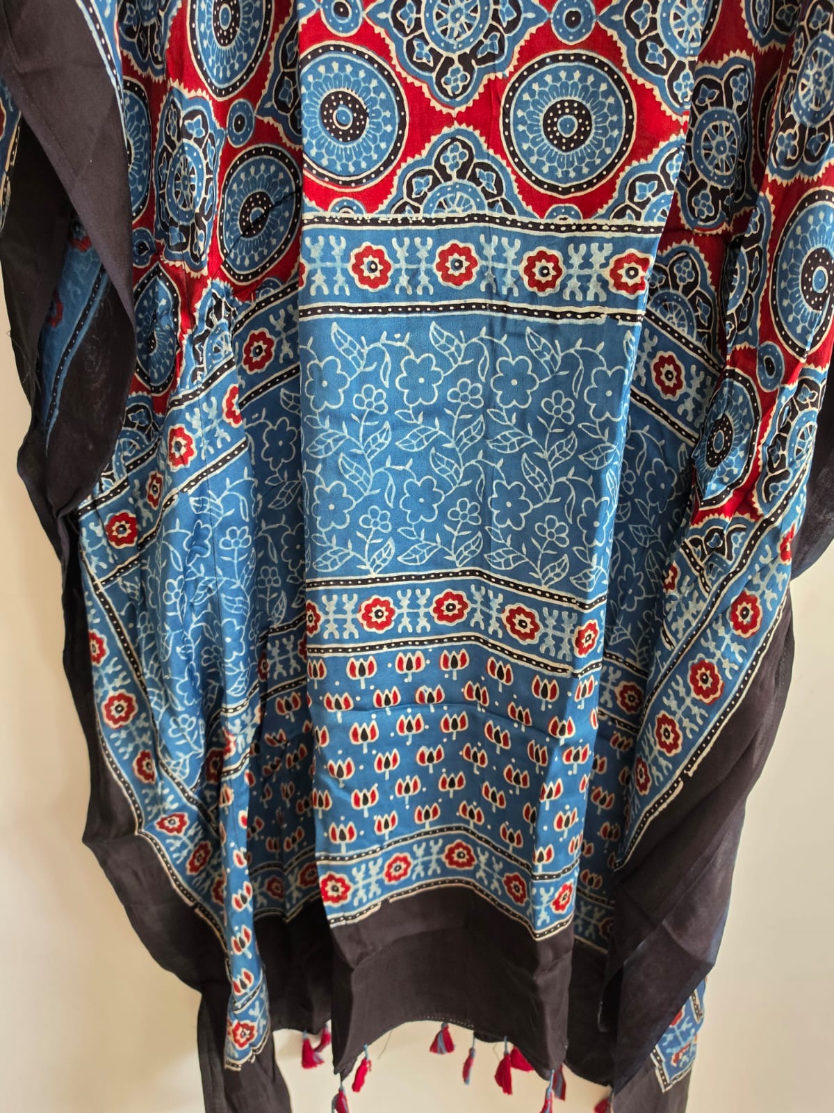 Ajrakh Kaftan in modal silk