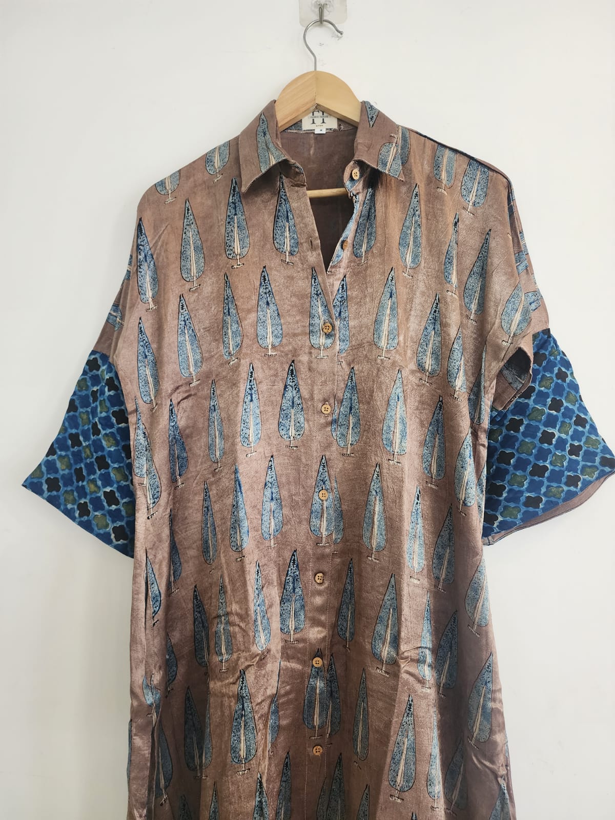 Ajrakh shirt dress