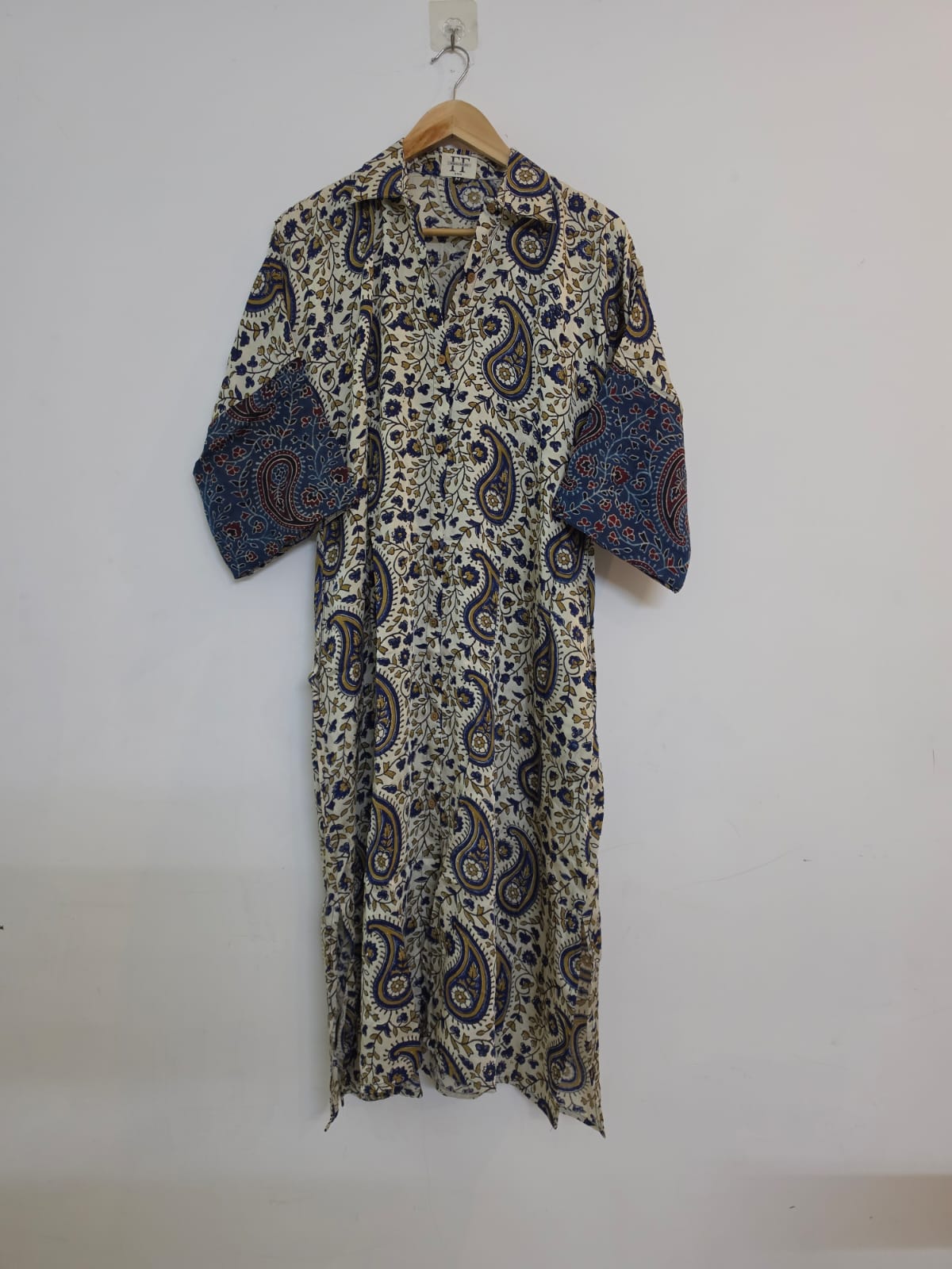 Ajrakh shirt dress