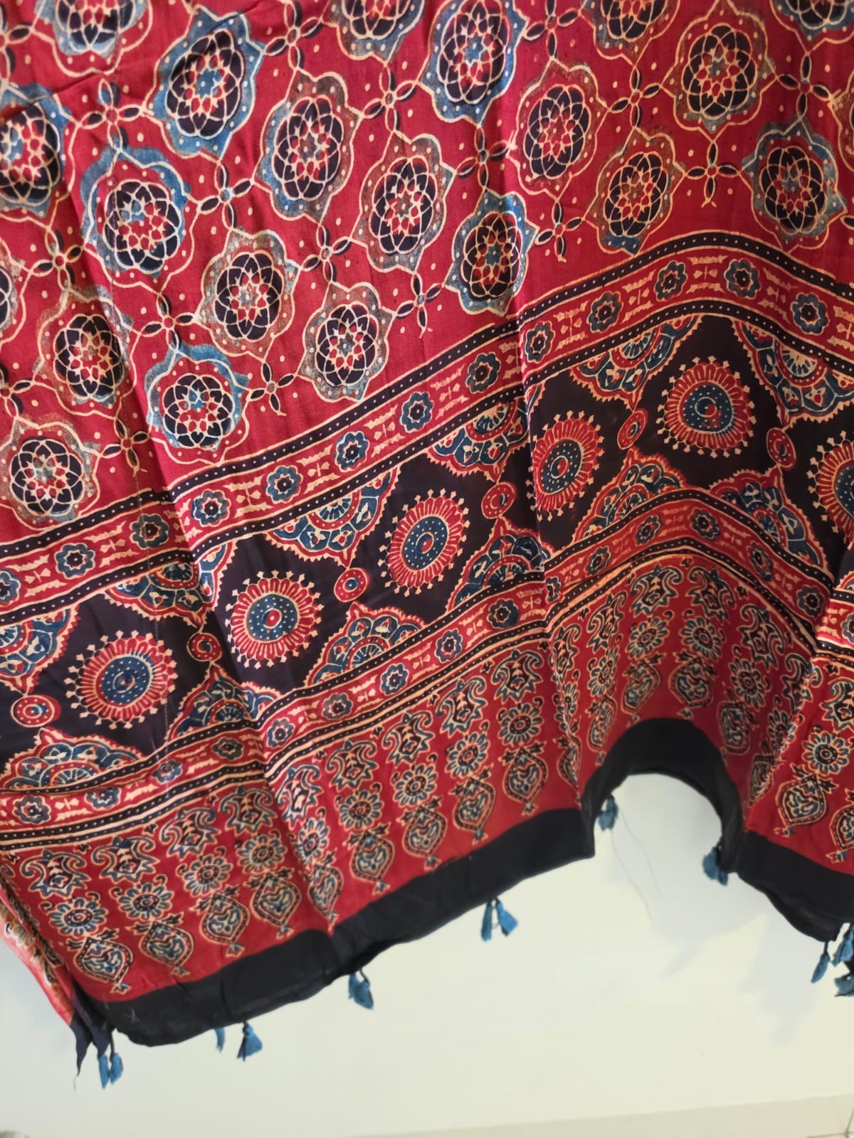 Ajrakh Kaftan in modal silk
