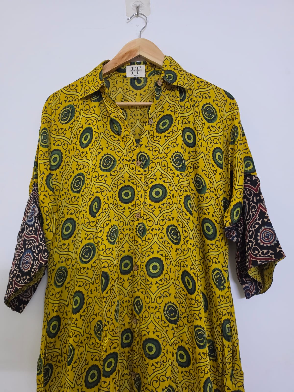 Ajrakh shirt dress