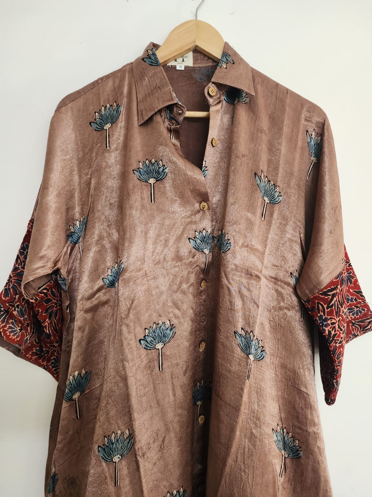 Ajrakh shirt dress