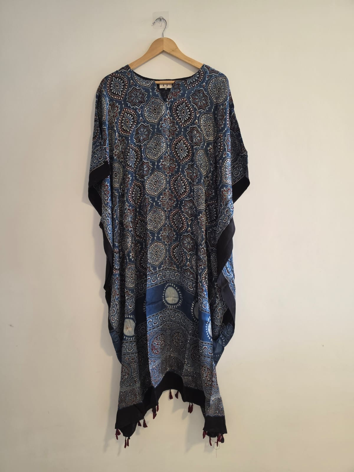 Ajrakh Kaftan in modal silk