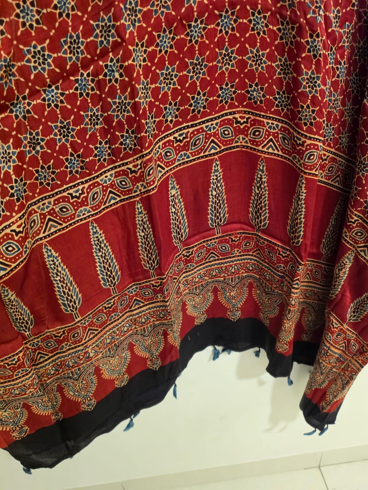 Ajrakh Kaftan in modal silk