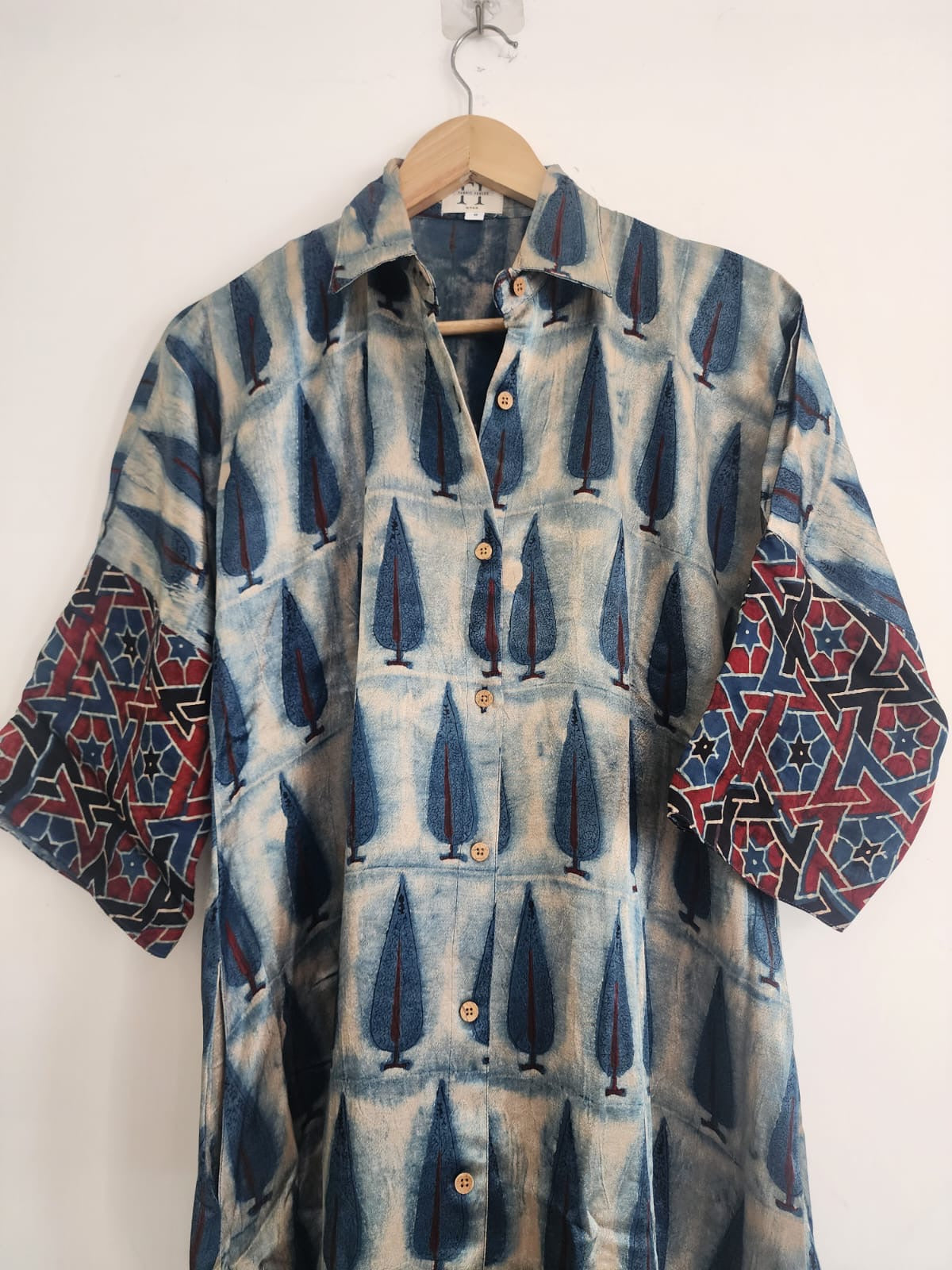 Ajrakh shirt dress