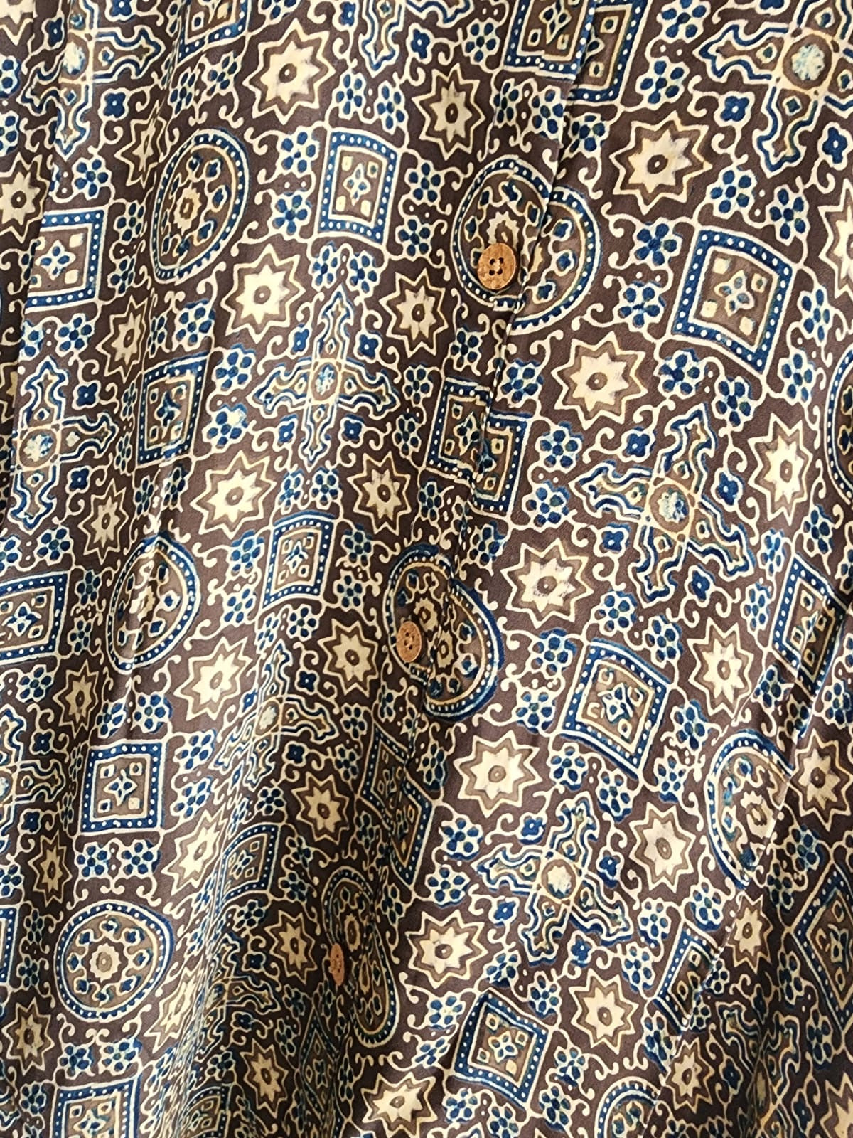 Ajrakh shirt dress