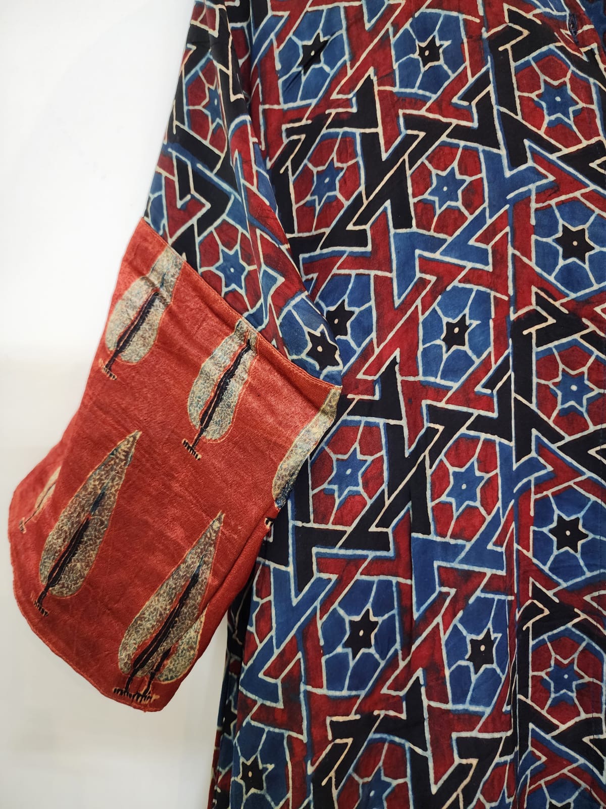 Ajrakh shirt dress