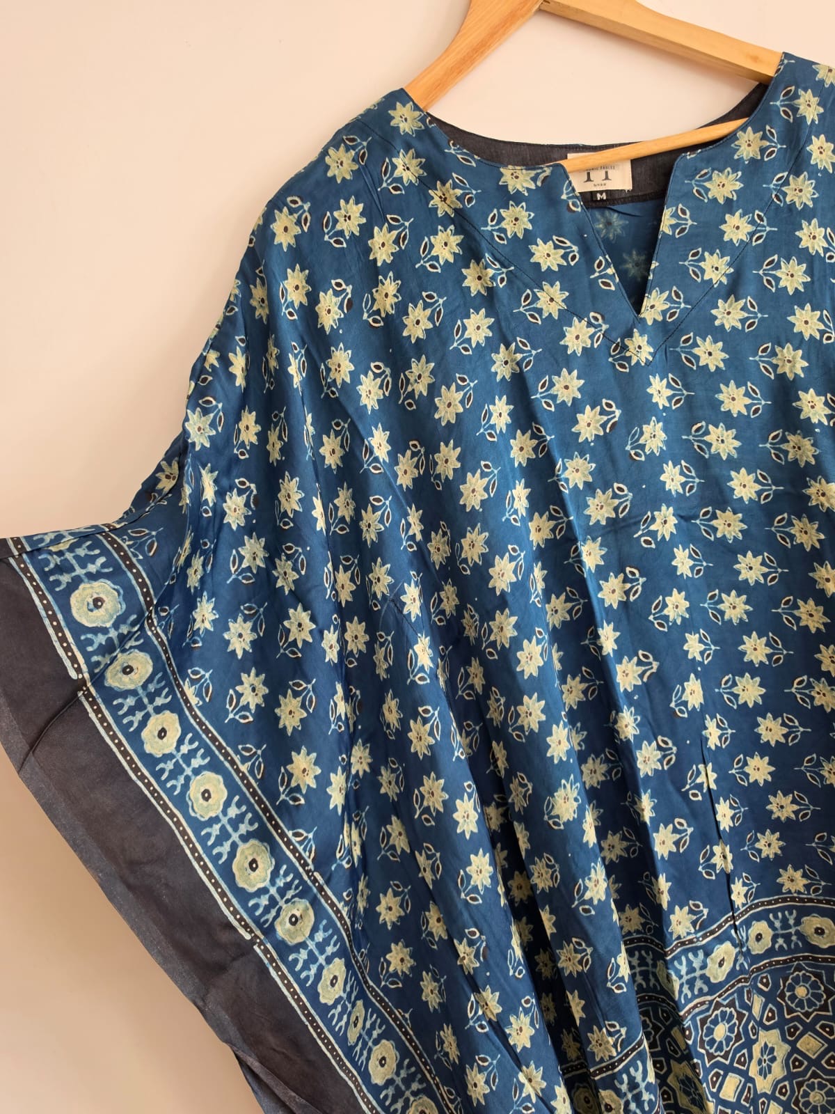 Ajrakh Kaftan in modal silk