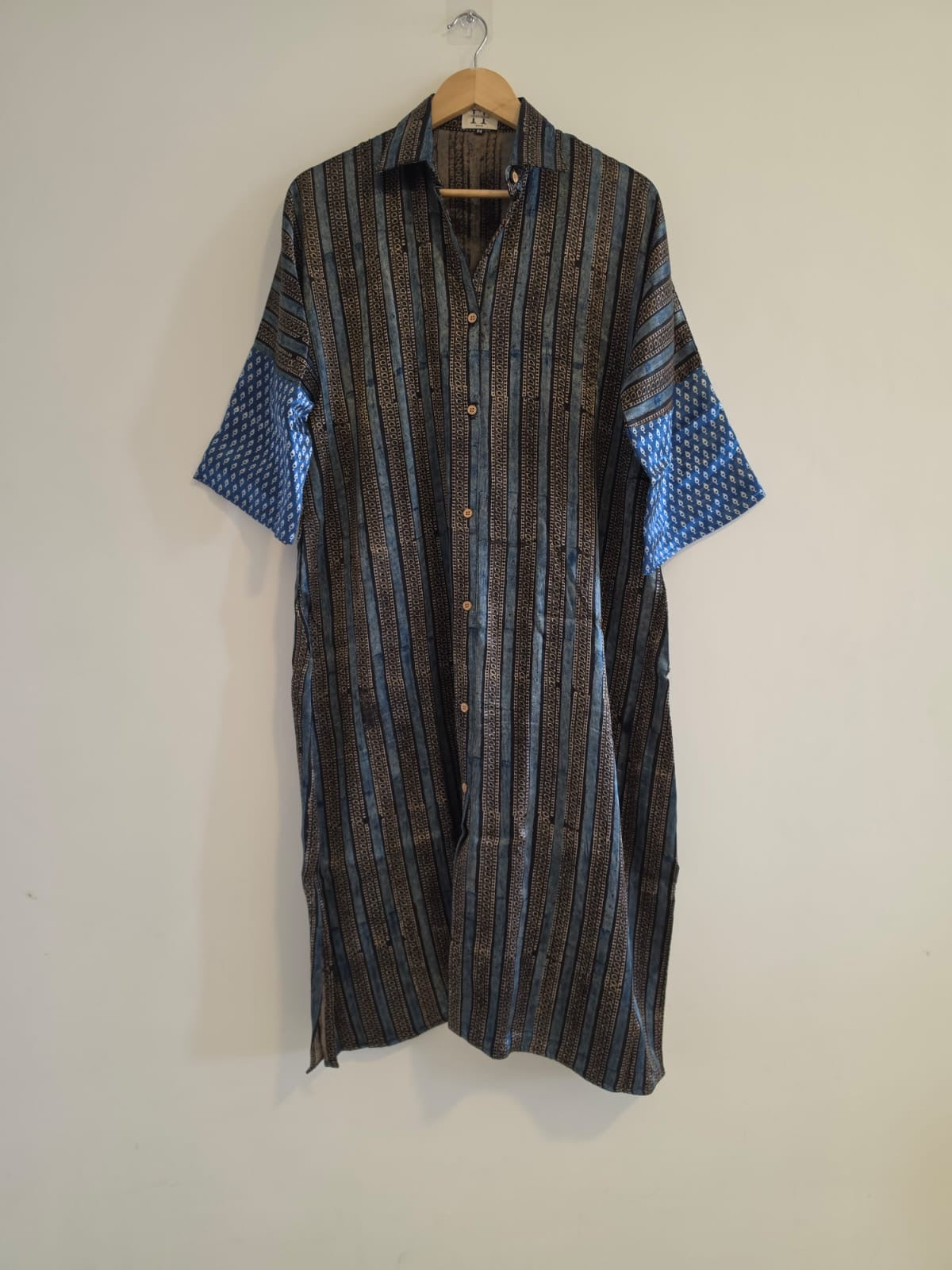 Ajrakh shirt dress