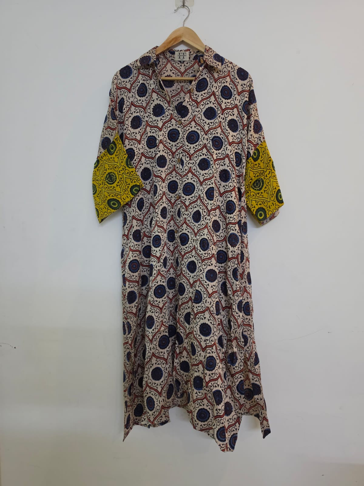 Ajrakh shirt dress