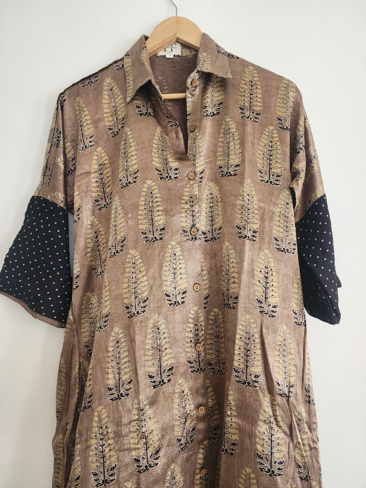 Ajrakh shirt dress