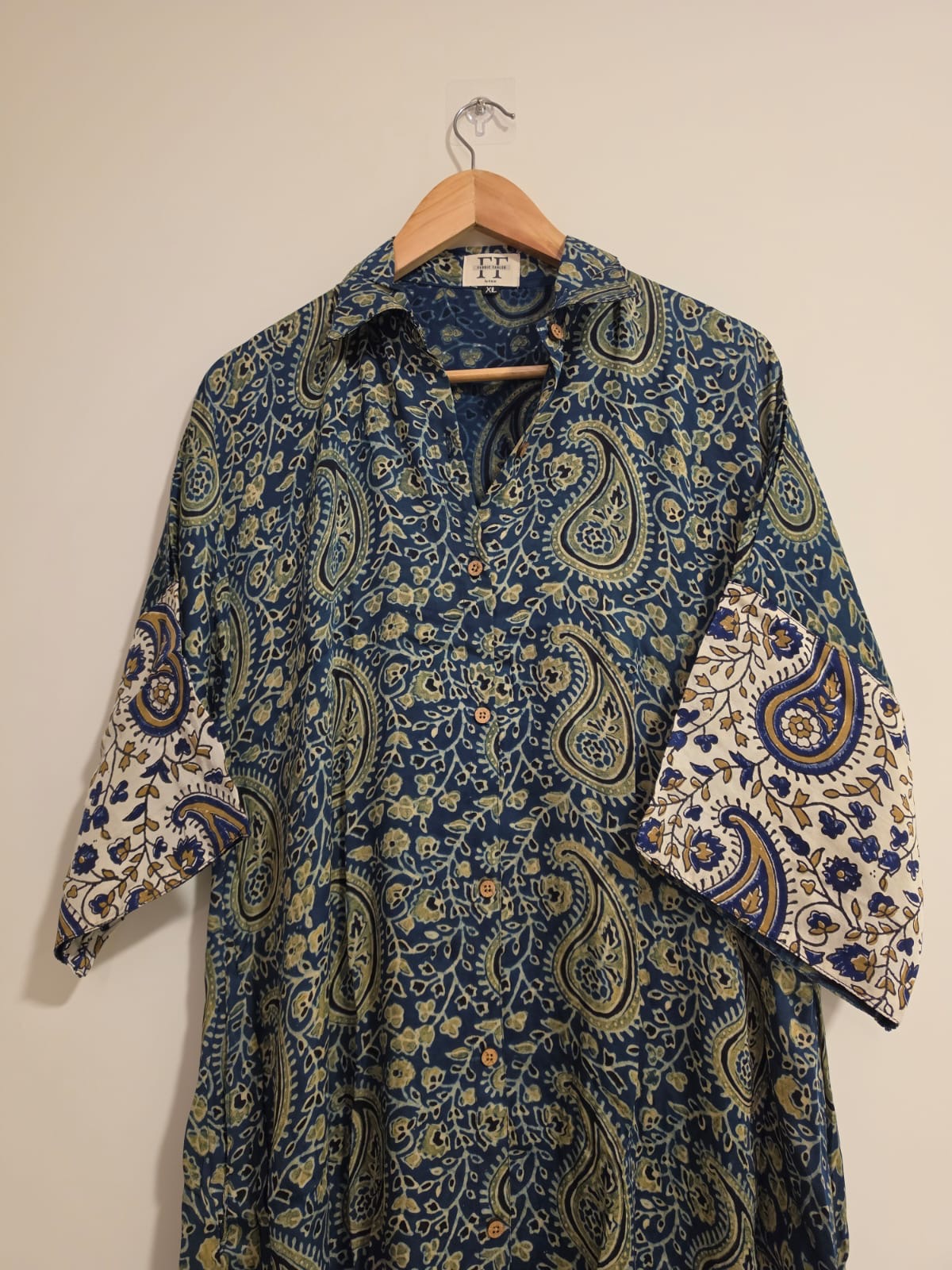 Ajrakh shirt dress