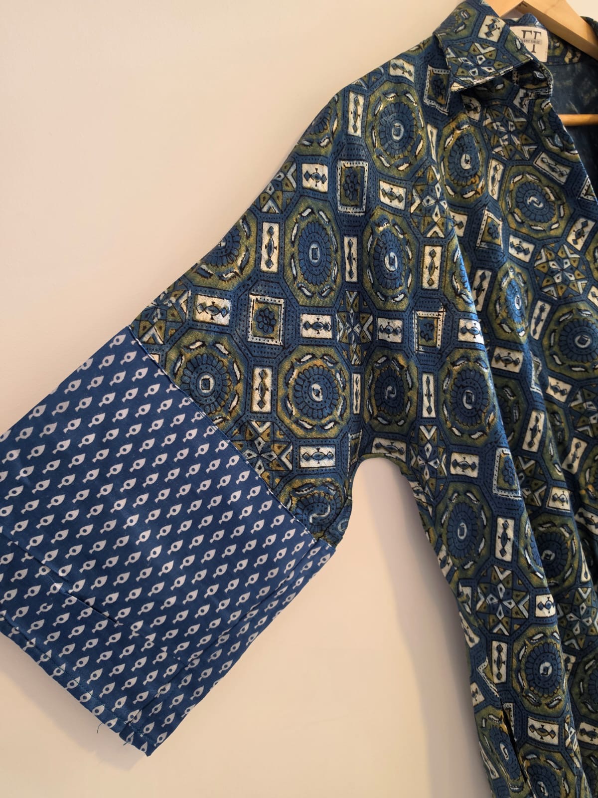 Ajrakh shirt dress