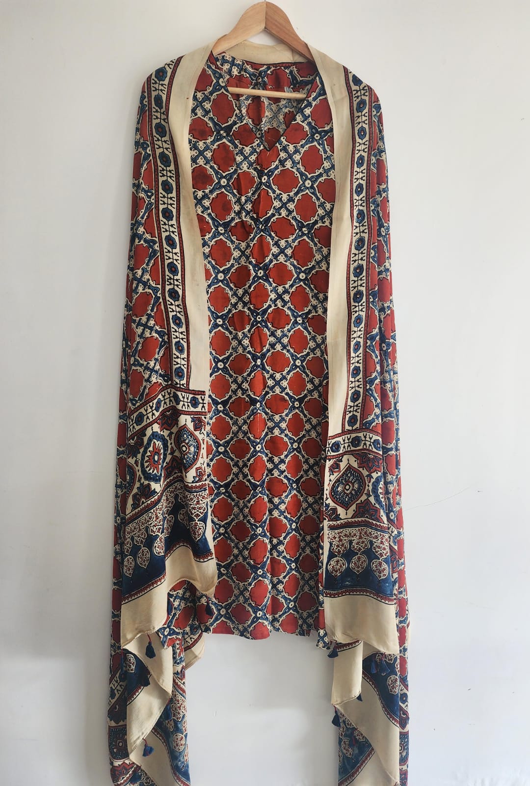 Ajrakh Modal suit (readymade)