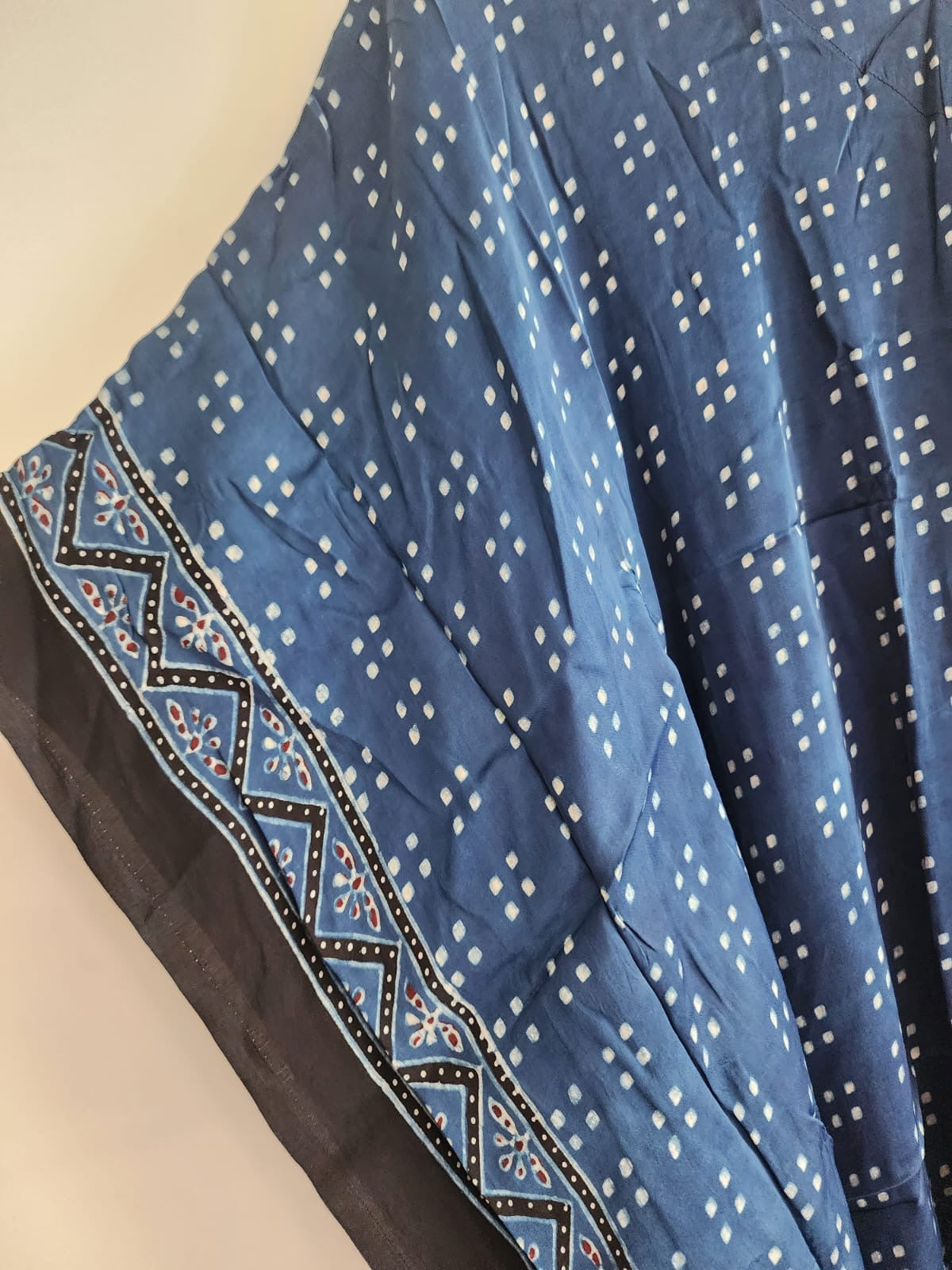 Ajrakh Kaftan in modal silk