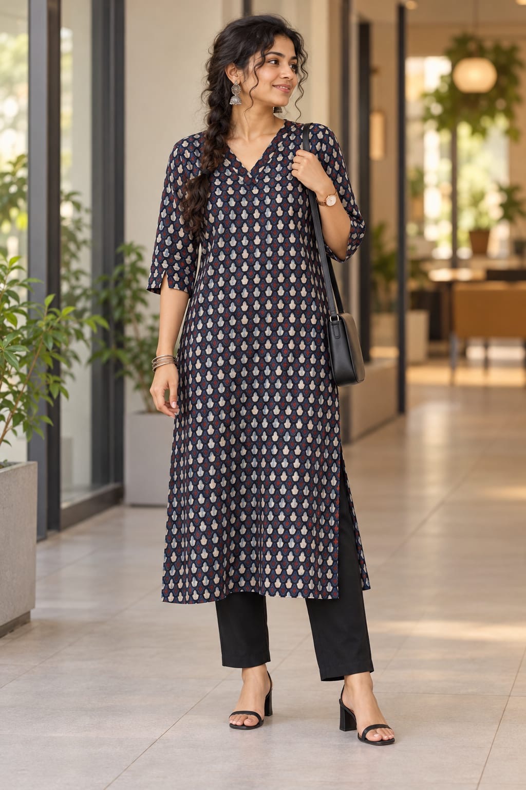 Ajrakh Cotton Kurta