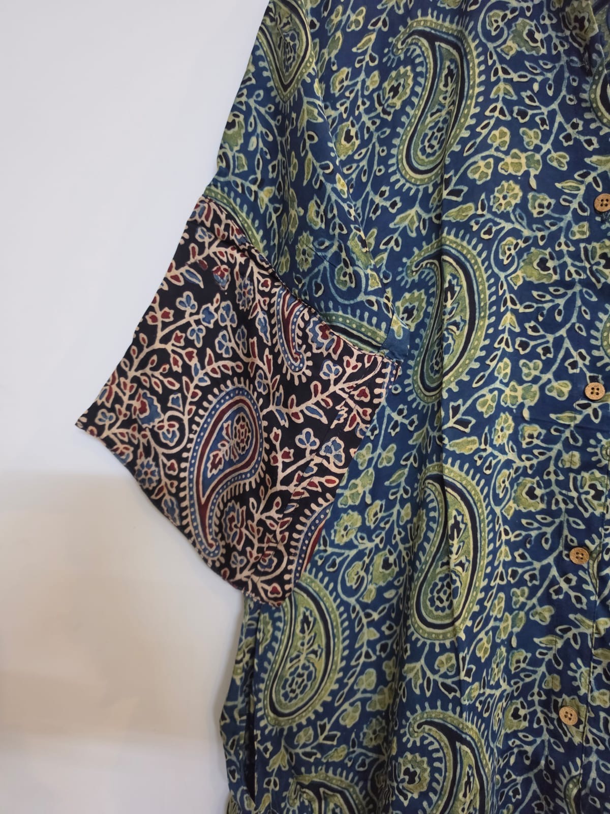 Ajrakh shirt dress