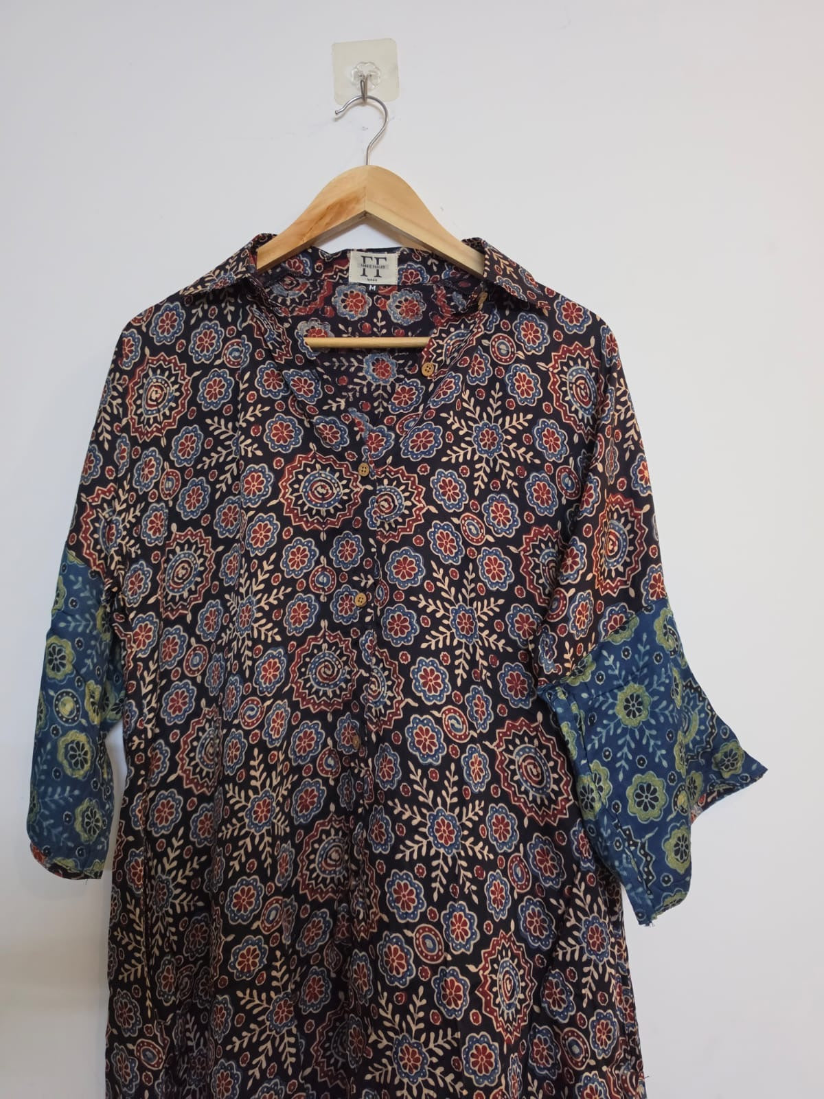 Ajrakh shirt dress