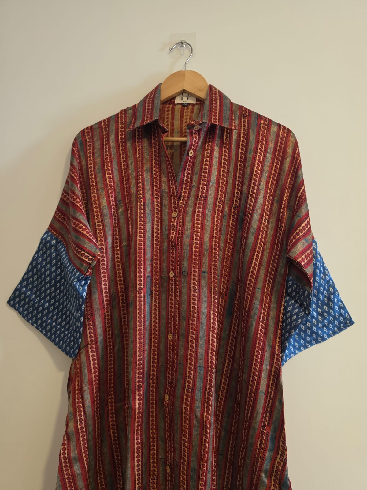 Ajrakh shirt dress