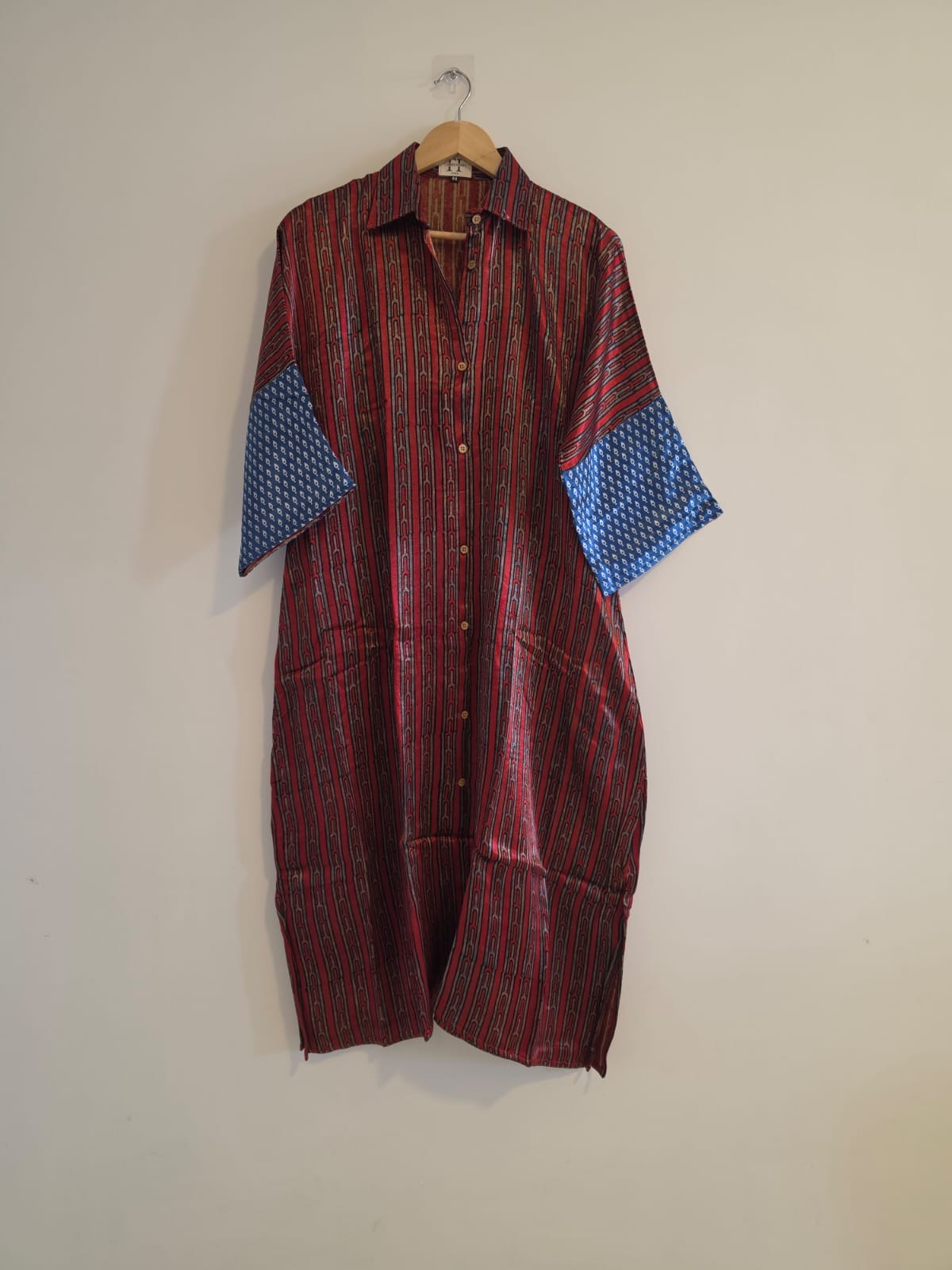 Ajrakh shirt dress