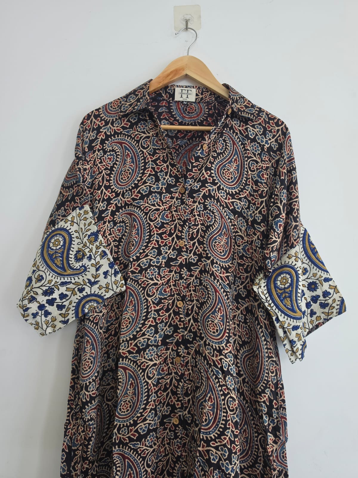Ajrakh shirt dress