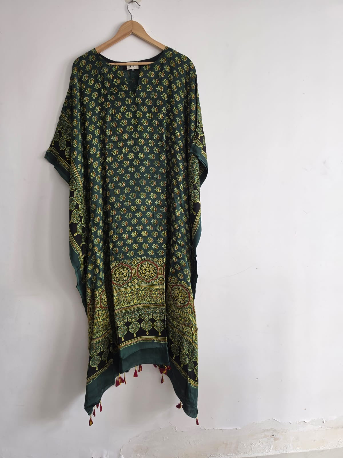 Ajrakh Kaftan in modal silk