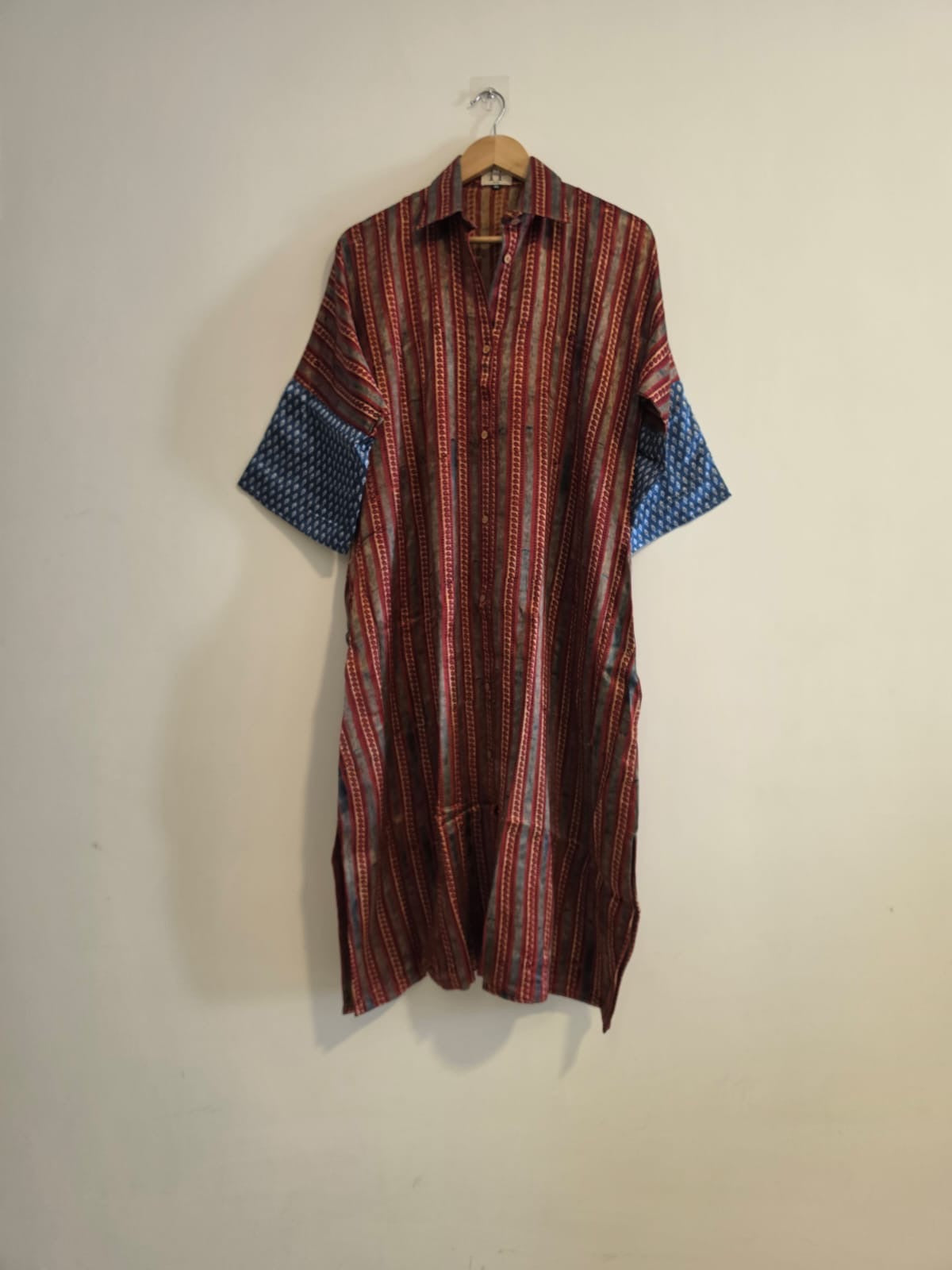 Ajrakh shirt dress