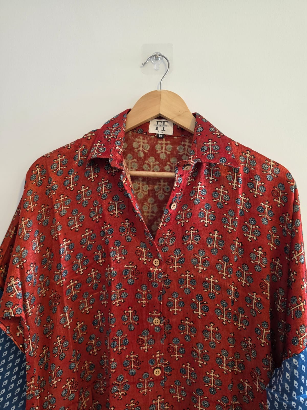 Ajrakh shirt dress (Short)