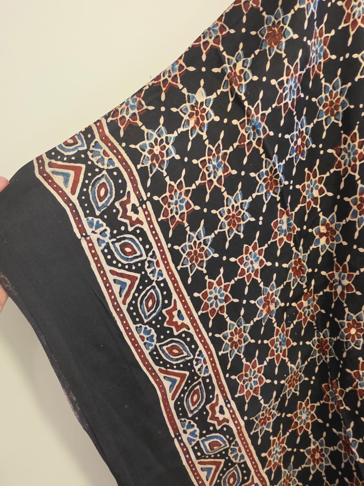 Ajrakh Kaftan in modal silk
