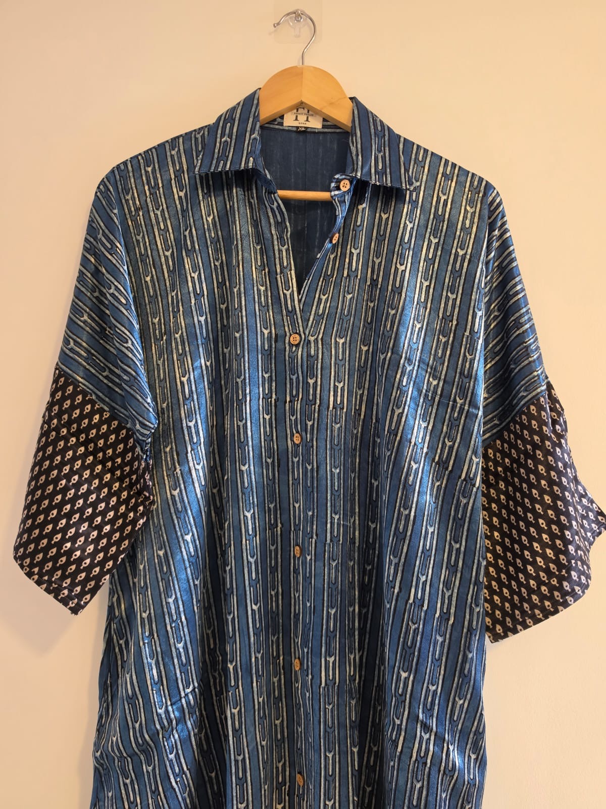 Ajrakh shirt dress