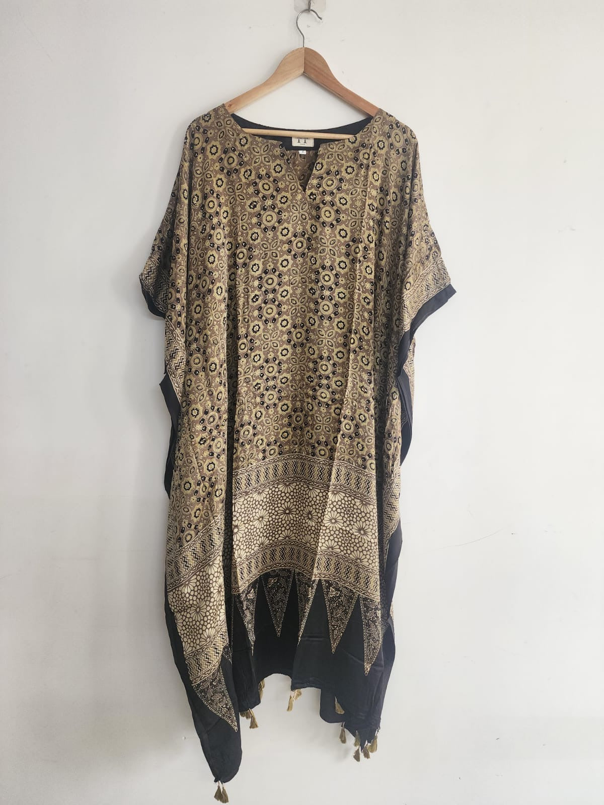 Ajrakh Kaftan in modal silk
