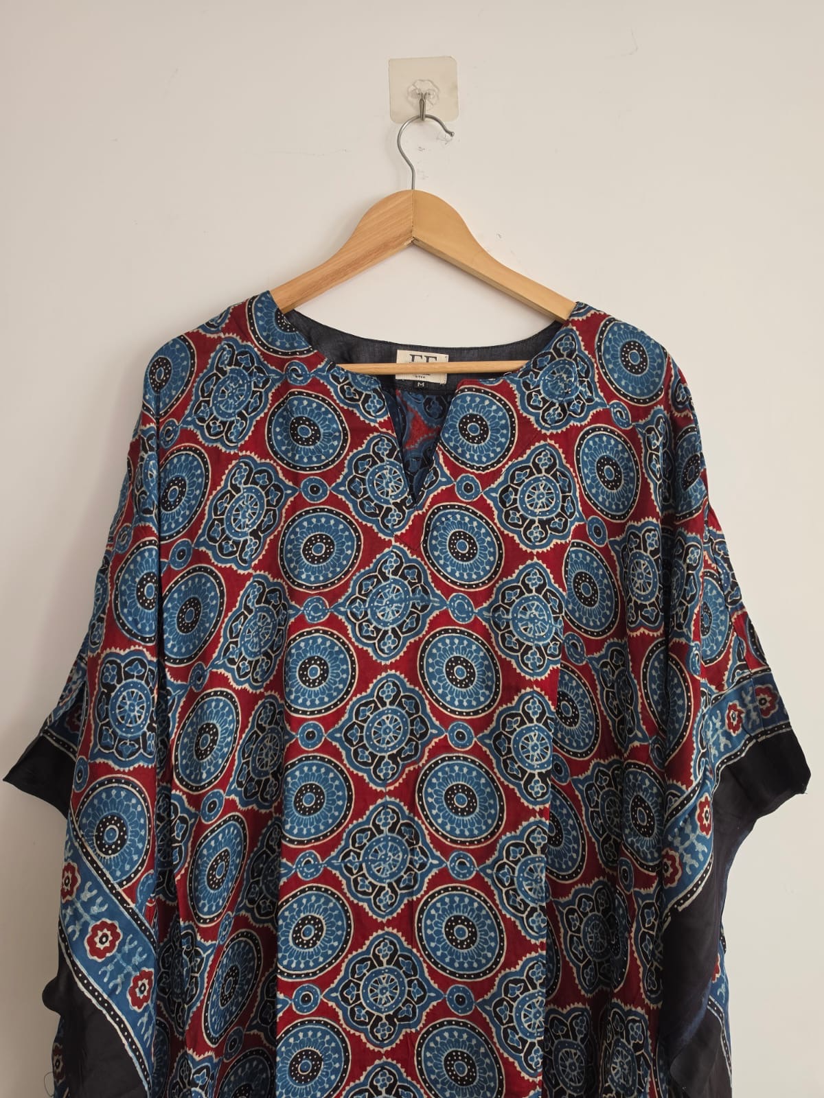 Ajrakh Kaftan in modal silk