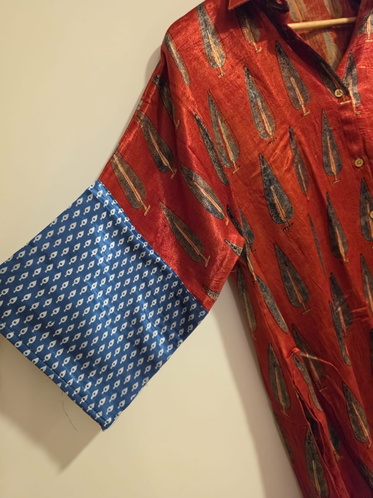 Ajrakh shirt dress (Short)